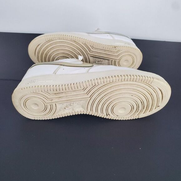 Nike Air Force 1 Low Shoes Womens Size 10 White Iridescent Swoosh CI1646-100 - Picture 9 of 10